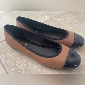 NINE West~ Ollin Cap Toe Ballet Flats-women’s Sz 8~NEW